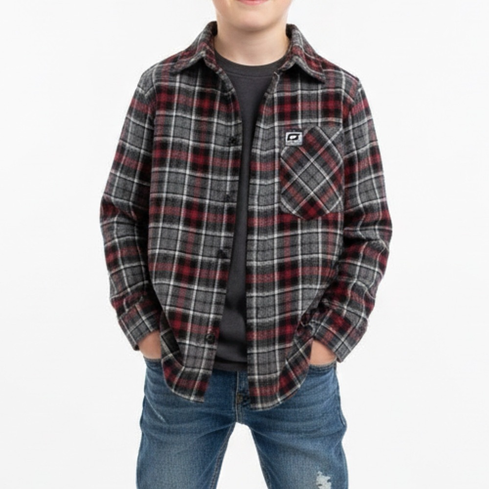 GROM Youth Boys flannel